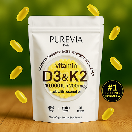 Purevia Vitamin D3 K2 Supplement