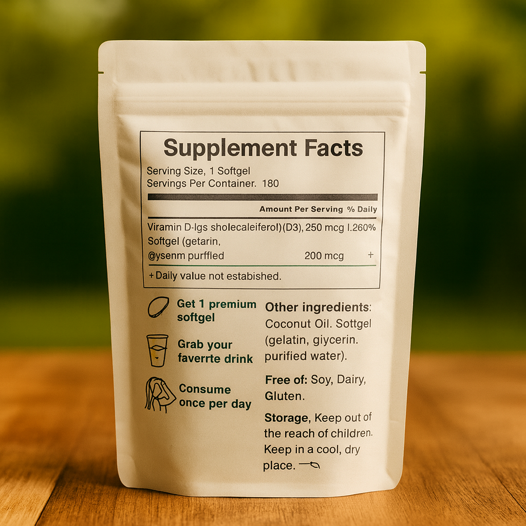 Purevia Vitamin D3 K2 Supplement