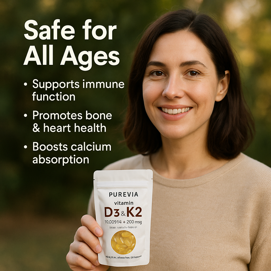 Purevia Vitamin D3 K2 Supplement
