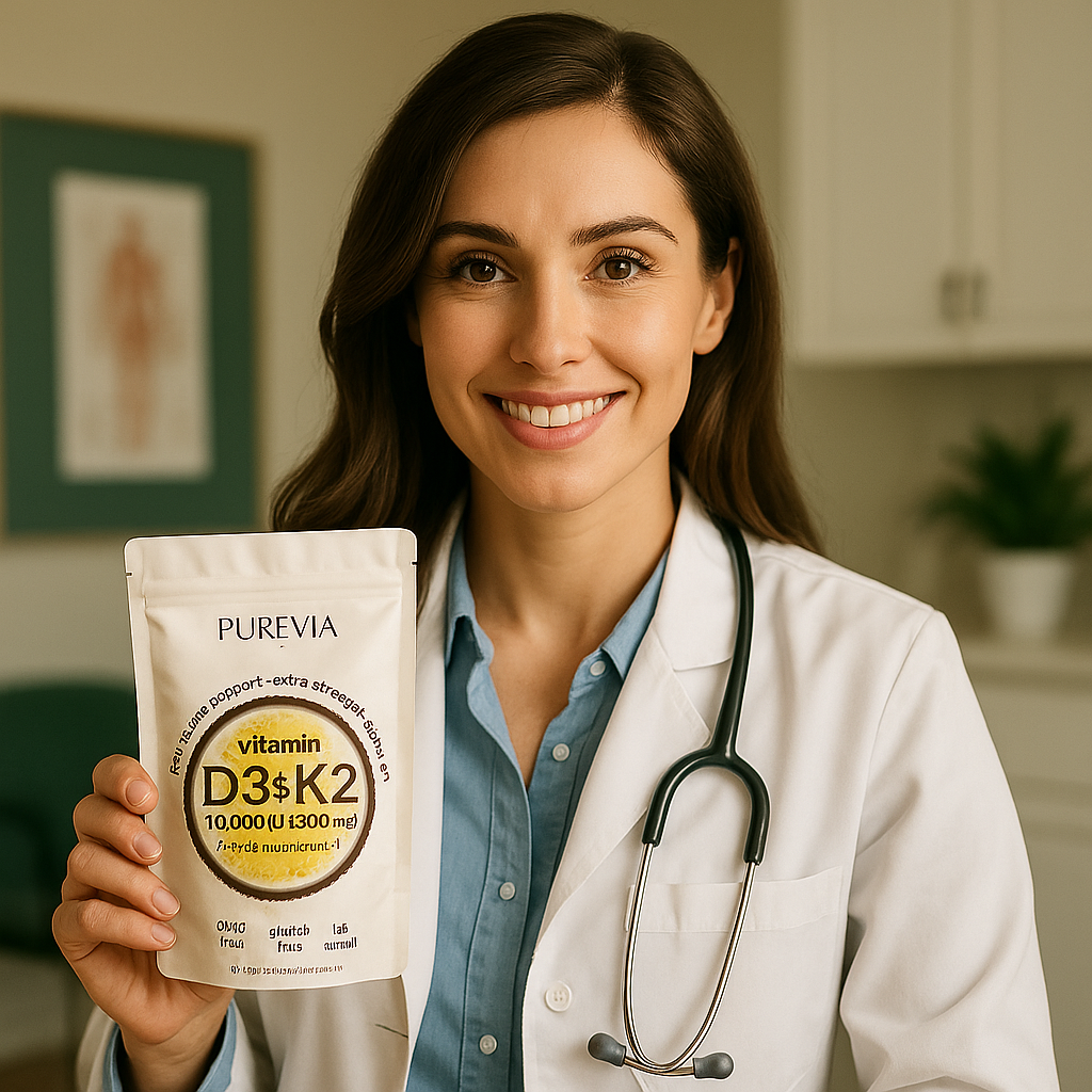 Purevia Vitamin D3 K2 Supplement