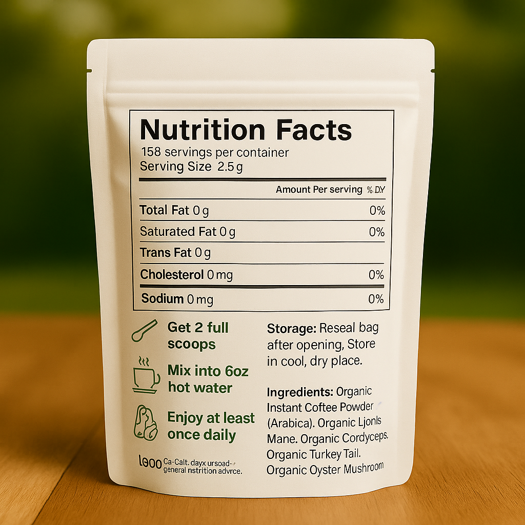 Natural Organic Mushroom Coffee
