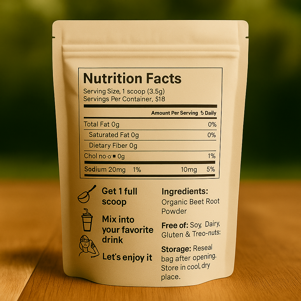 Natural Organic Beet Root Powder